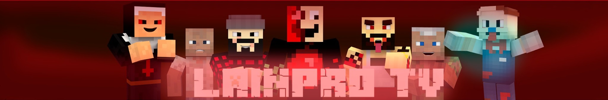LainProTV Minecraft characters, including Mr Meat, Buck and Rod from Ice Scream